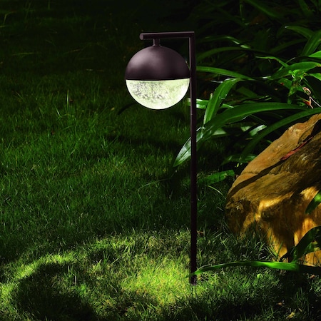 Vaxcel Lisle Low-Voltage Bronze Outdoor Landscape Path Light LED Clear Glass T0757
